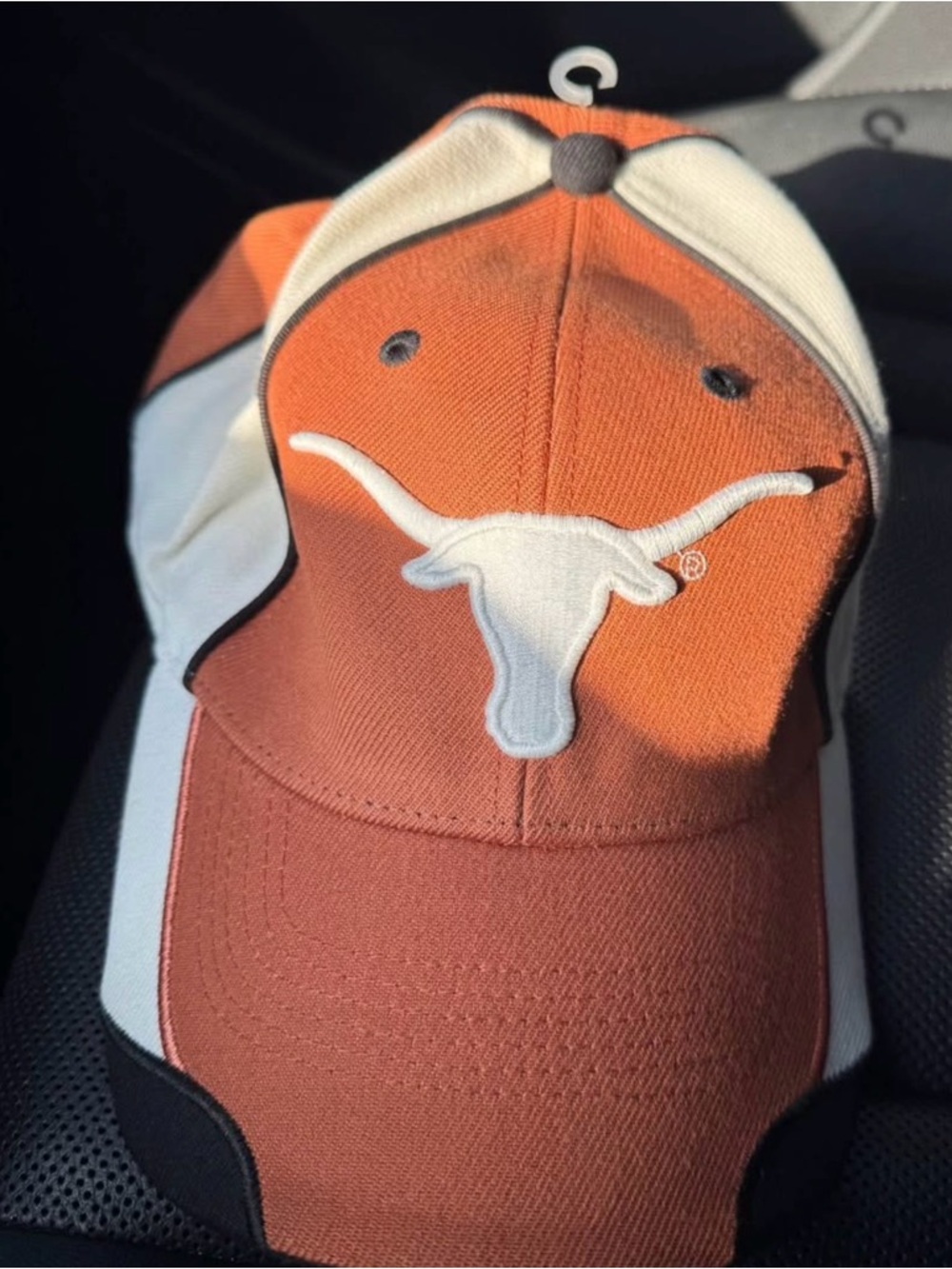Texas Longhorns Orange and White Logo Cap Adjustable Velcro Strap